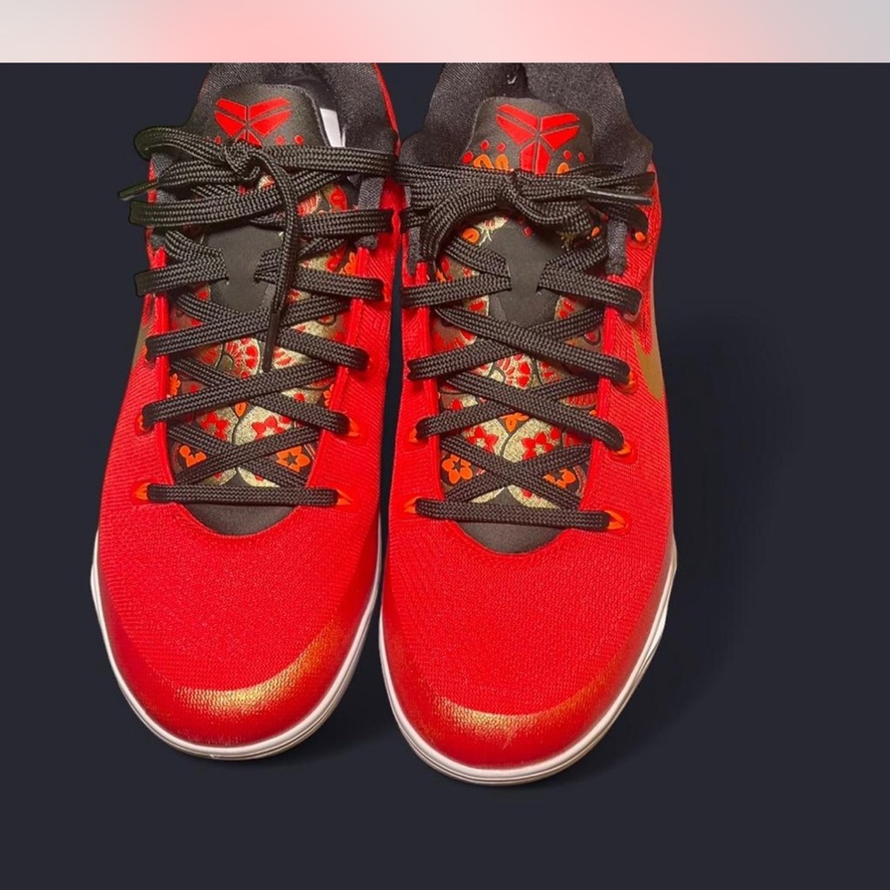 Nike Red and Black Men's Performance Sneakers